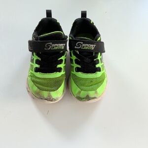 Skechers Kids Green and Black Sneakers
